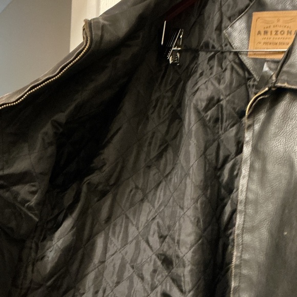 Men’s Arizona Jean Company Black Leather Jacket - Picture 4 of 5